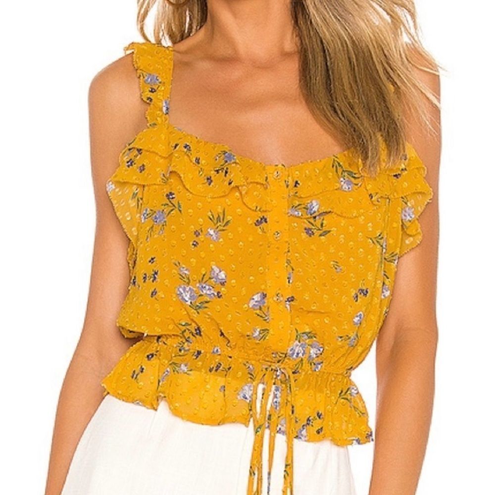 NWOT ASTR The Label Donna Floral Tank Top Small